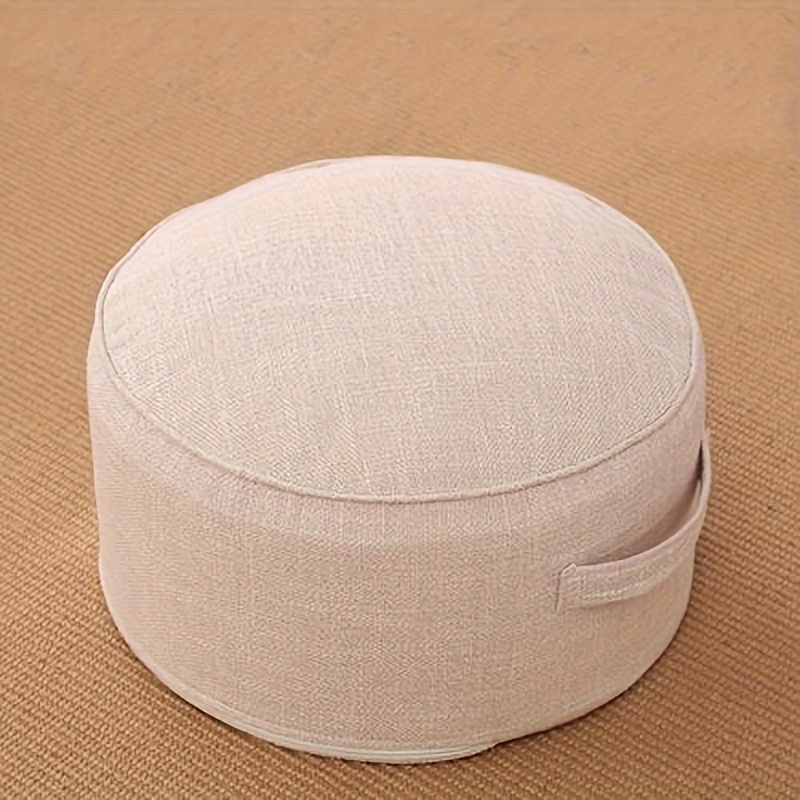 Image of Removable And Washable Linen Cushion Tatami Heightening Thickened Futon Floor Stool Coffee Table Balcony Bay Window Fabric Cushion