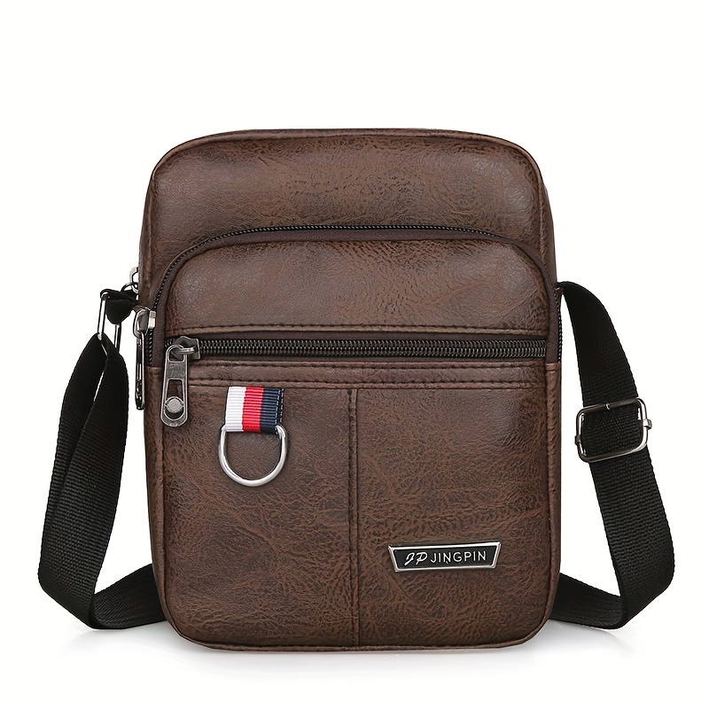 Image of Men's Crossbody Bag, Multiple Colors , Large Capacity With Multiple Pockets, Suitable For Outdoor Travel, , And Shopping. Men's Fashionable Shoulder Bag