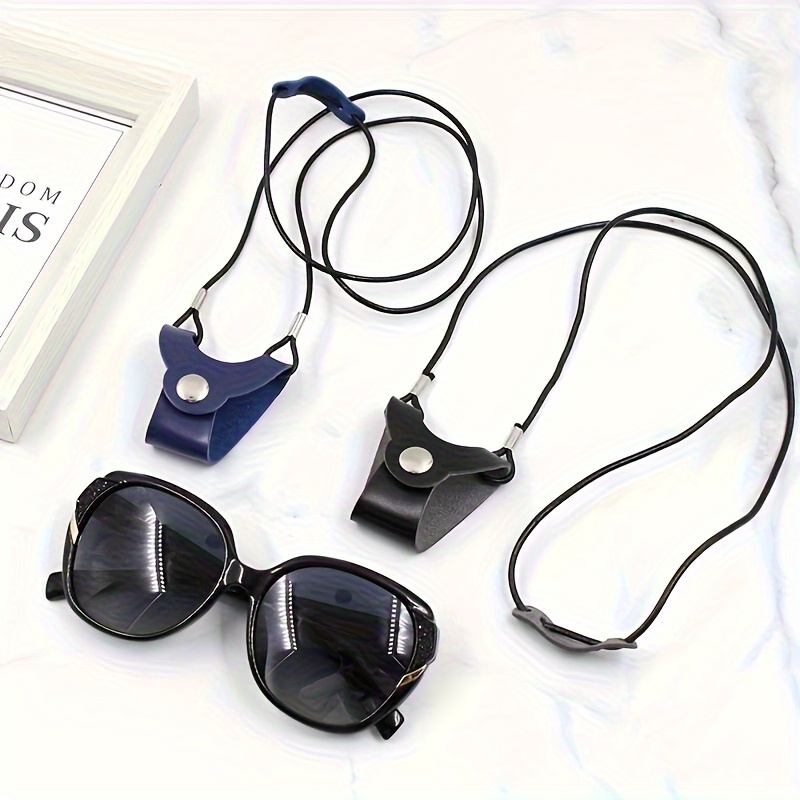 

Hanging Glasses Case Portable Halter Glasses Holster Lanyard Clip Female Non-slip Chain