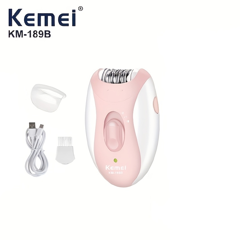 Image of Kemei Official Brand Women's Hair Remover, Electric Hair Removal Device, Compact And Portable, Usb Rechargeable Hair Removal Gadget