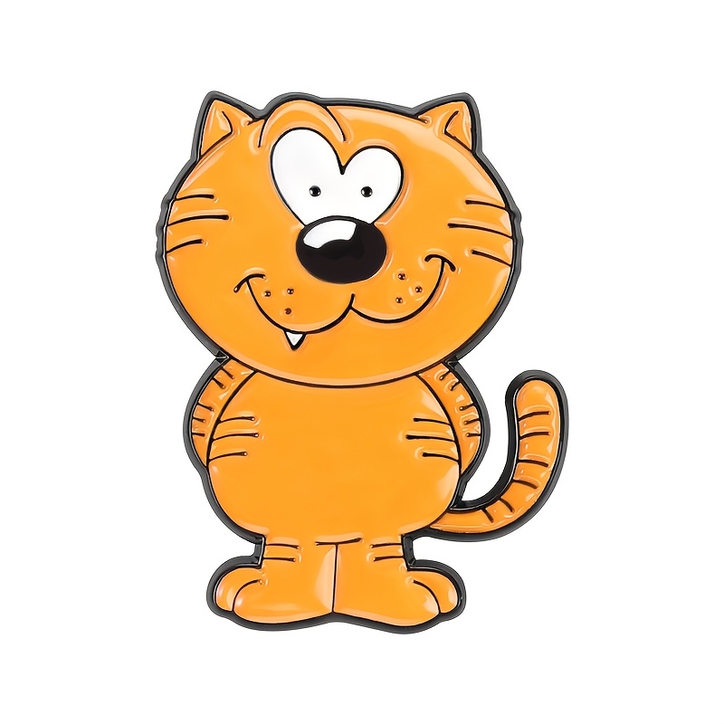 E-shop Eine und humorvolle Cartoon-Kätzchen-Brosche, zum Dekorieren von , Kleidung und als lustiges Accessoire
