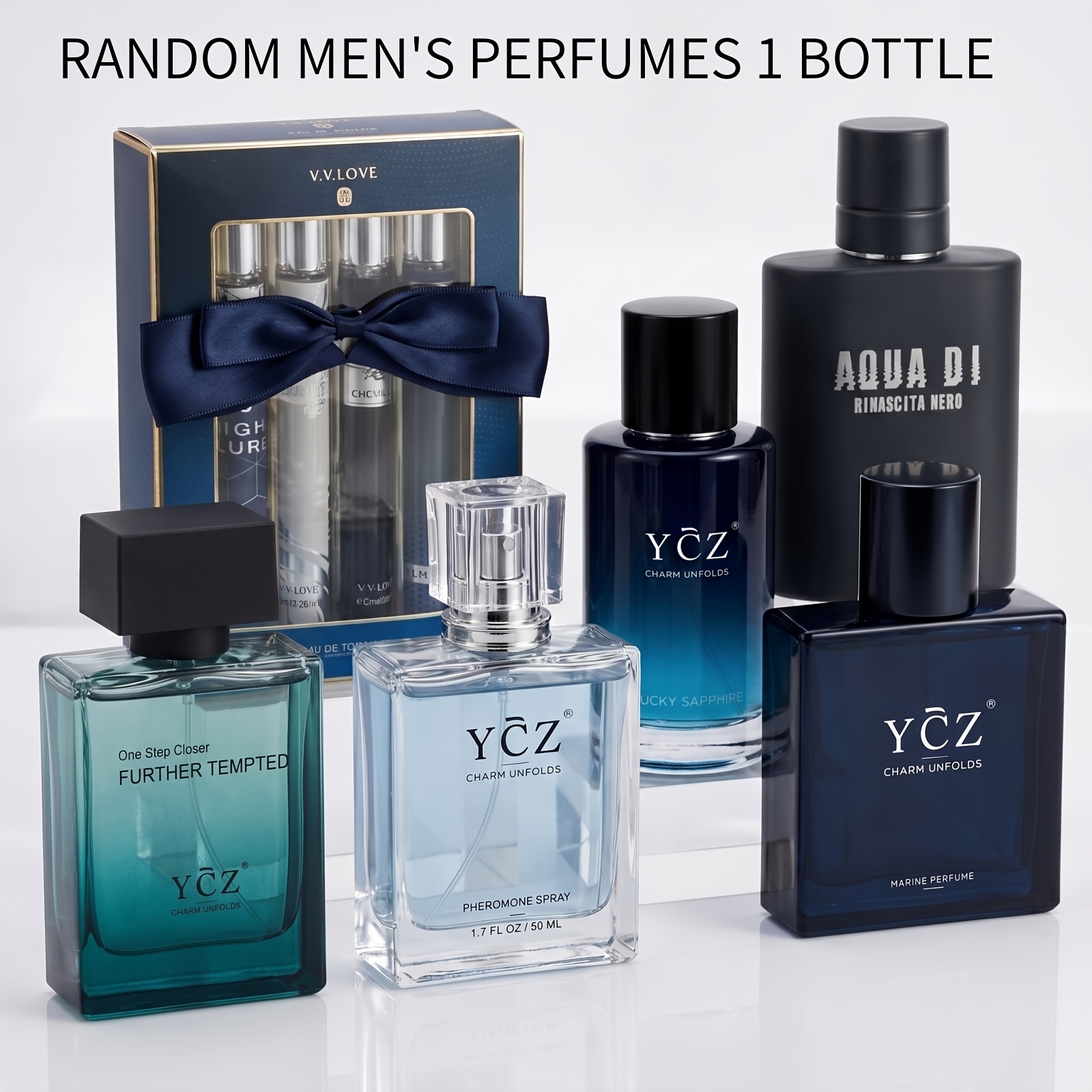Image of Send 1 Bottle Of Men's Pheromone Strong Perfume Spray, Long-lasting Marine Cologne, Refreshing And Soft Male Fragrance, Light Fragrance Suitable For Dating, Office, Travel, Daily Use