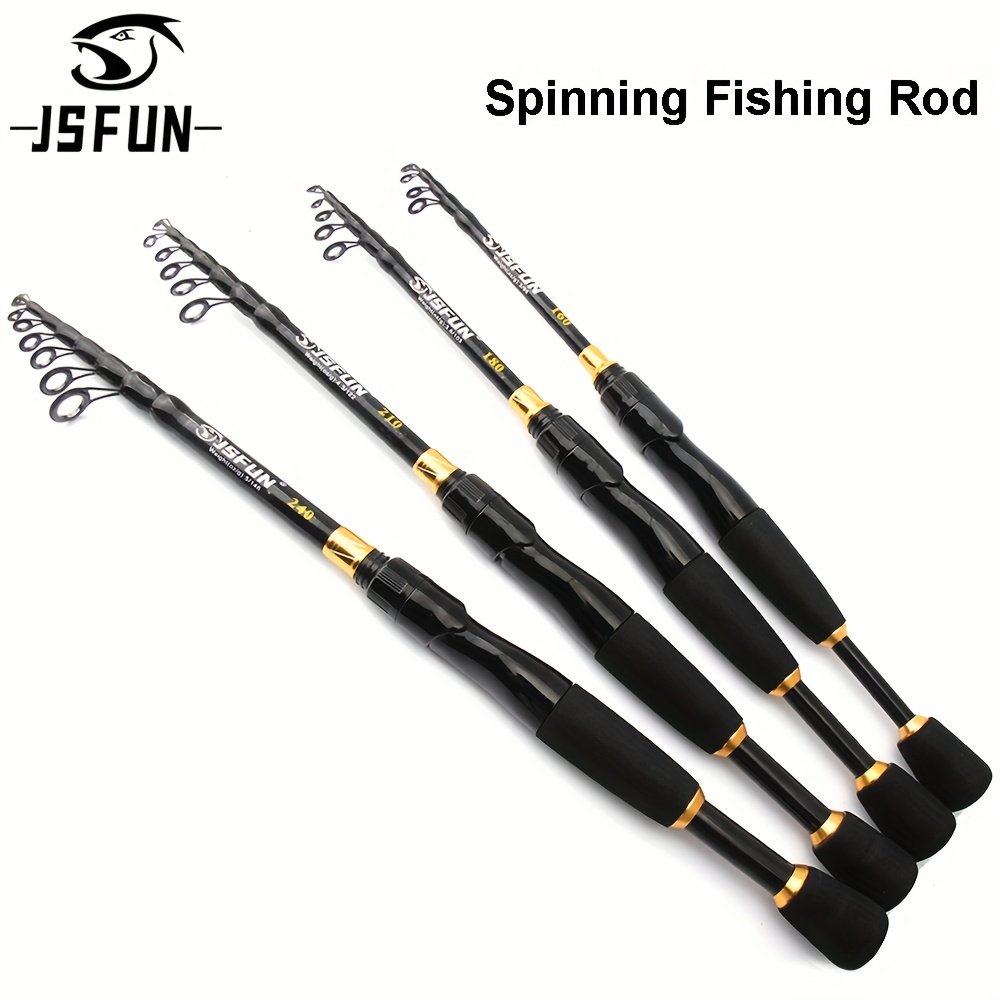 

Jsfun 1.6m 2.1m 2.4m Telescopic Fishing Rods Ultralight Weight Casting Carbon Pole Fishing Accessories