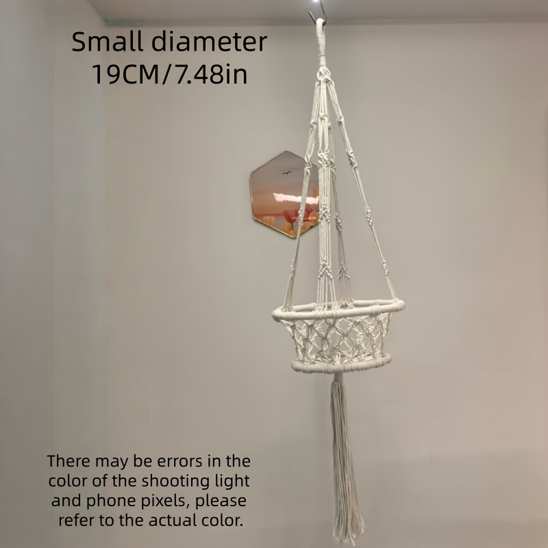 A Hanging Basket, Perfect For Decorating Inside And Outside, Including Study Areas, , Eateries, And Coffee Shops. Ideal For Holding Flower Pots, Festive Decorations