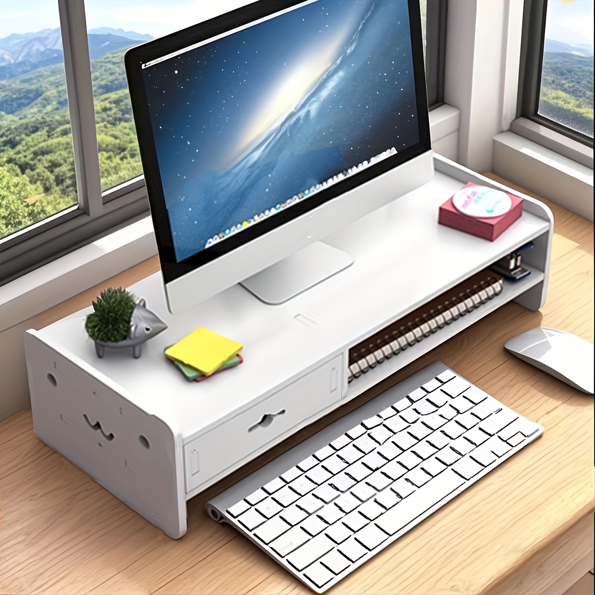 computer desk riser sold on Temu United States