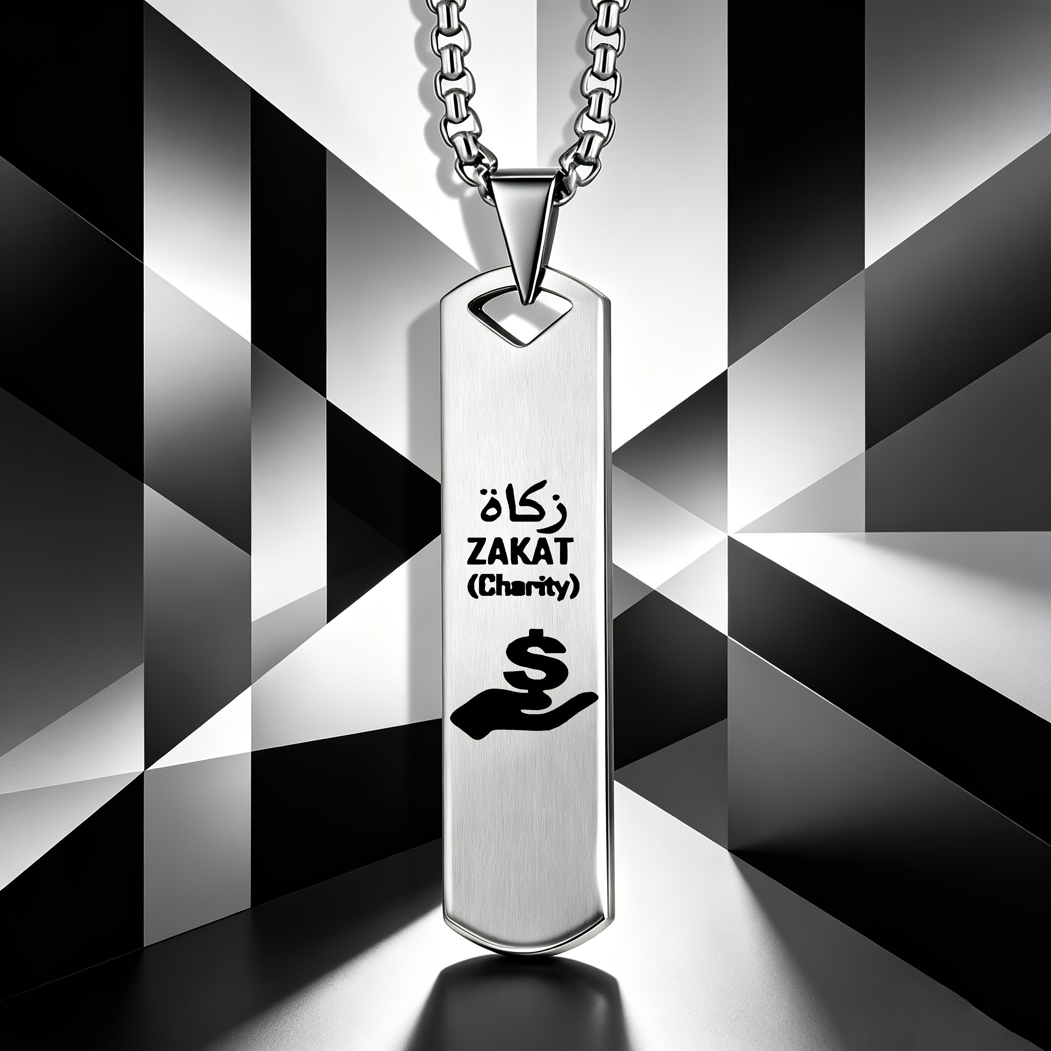 Unisex Islamic Cultural Elements Pendant Necklace