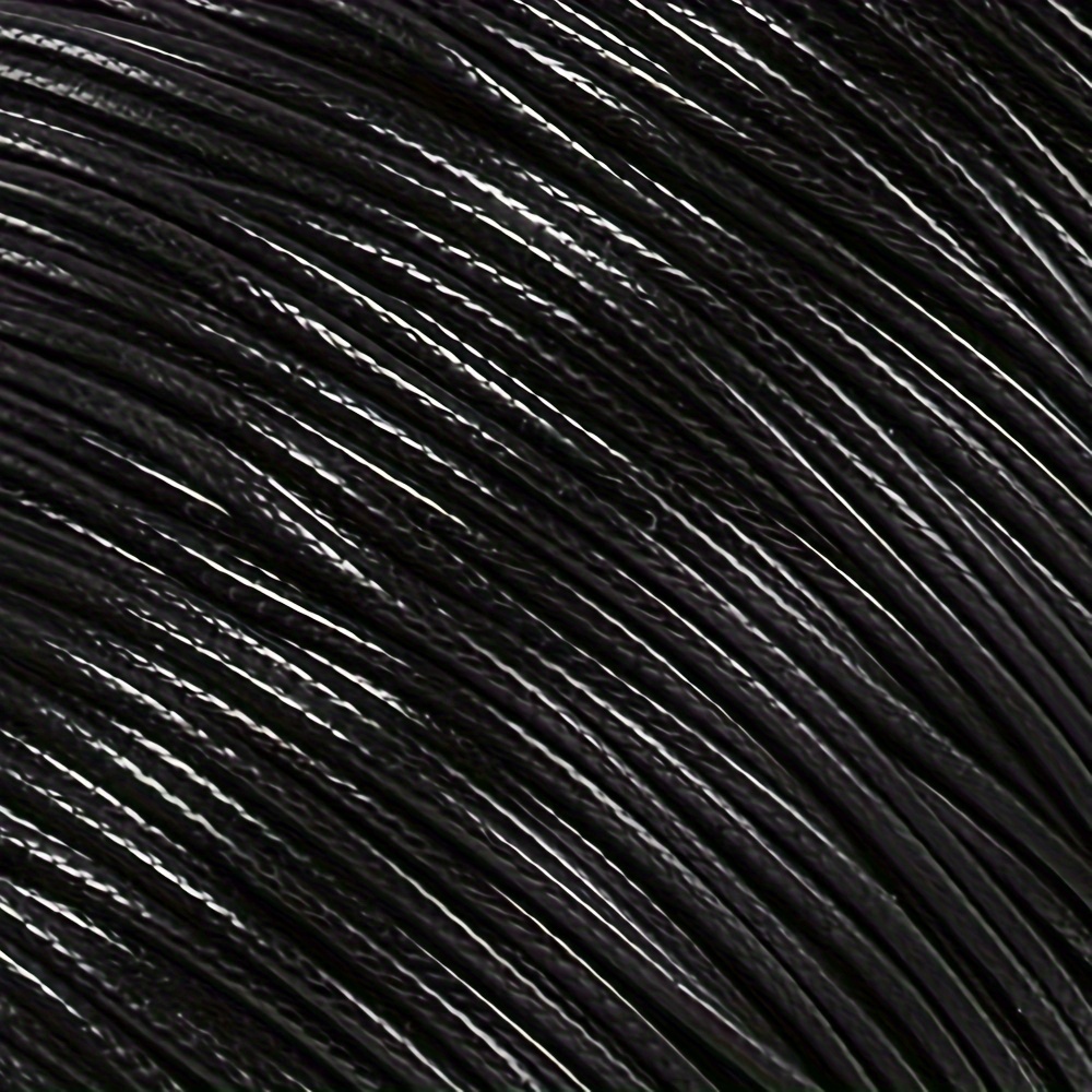 Image of 0.5/0.8/1.0/1.5/2.0mm Thick Black Korean Style Wax Thread Ropes Cord Line Braided String For Jewelry Making Bracelet Necklace String Handmade Craft Supplies---16yards/576inch