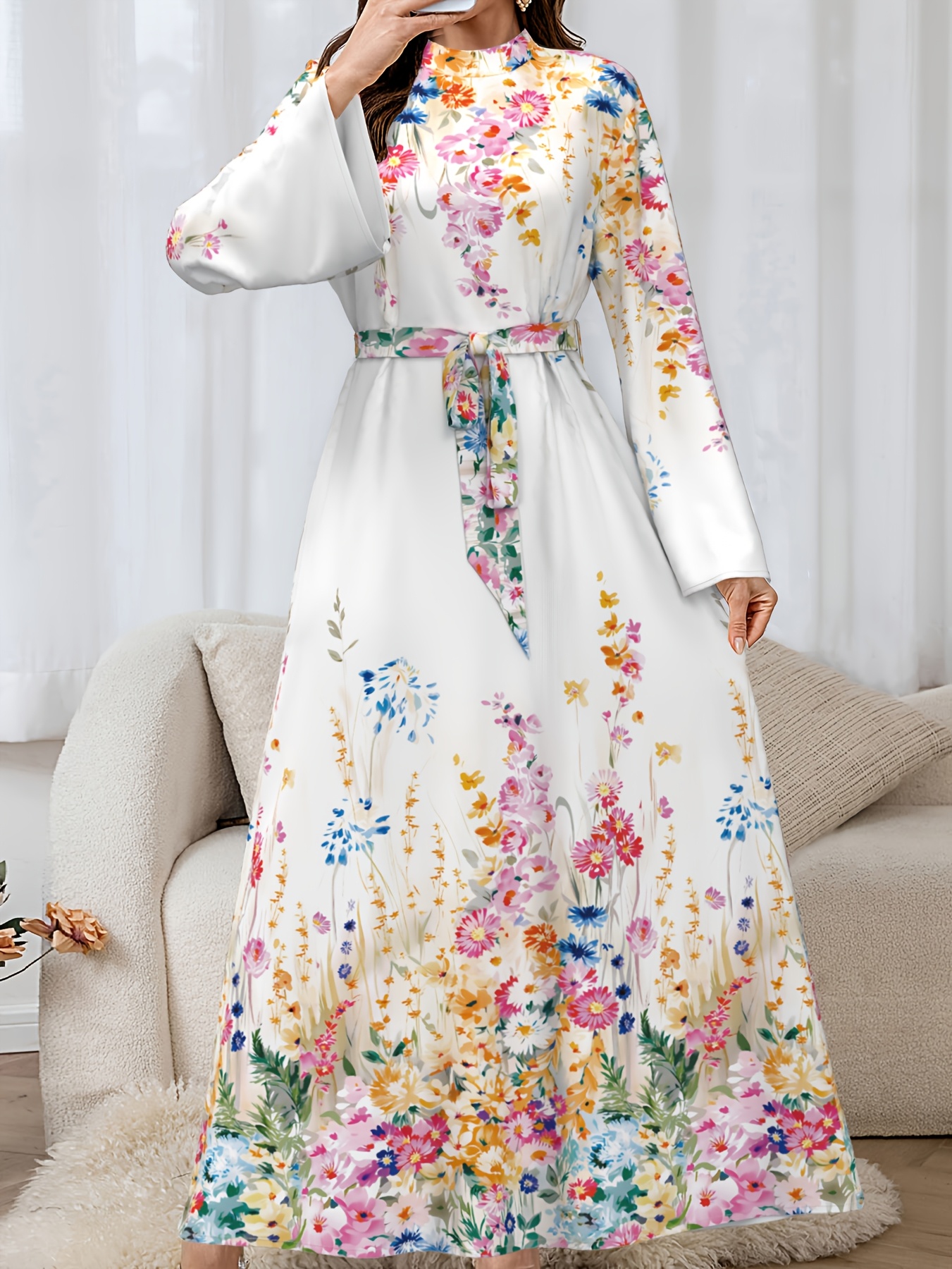 maxi dress kuwait Women Faux Pearl Embellished Pleated Maxi Dress For Women at Kuwait