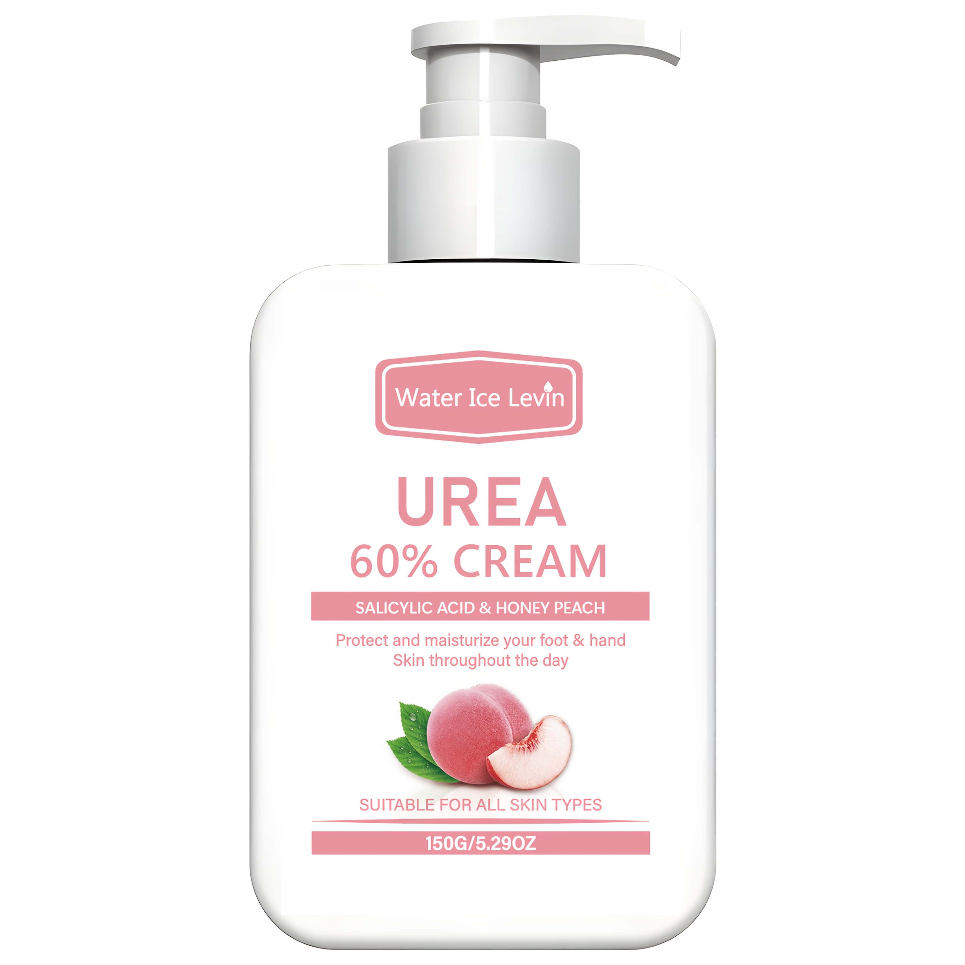 Image of Urea Cream With 60% Urea And 2% Salicylic Acid, Honey Peach. Ideal For Thick And Dry Skin, It Provides And Hydration. Moisturizes , And Smoothens, With A Long- Scent