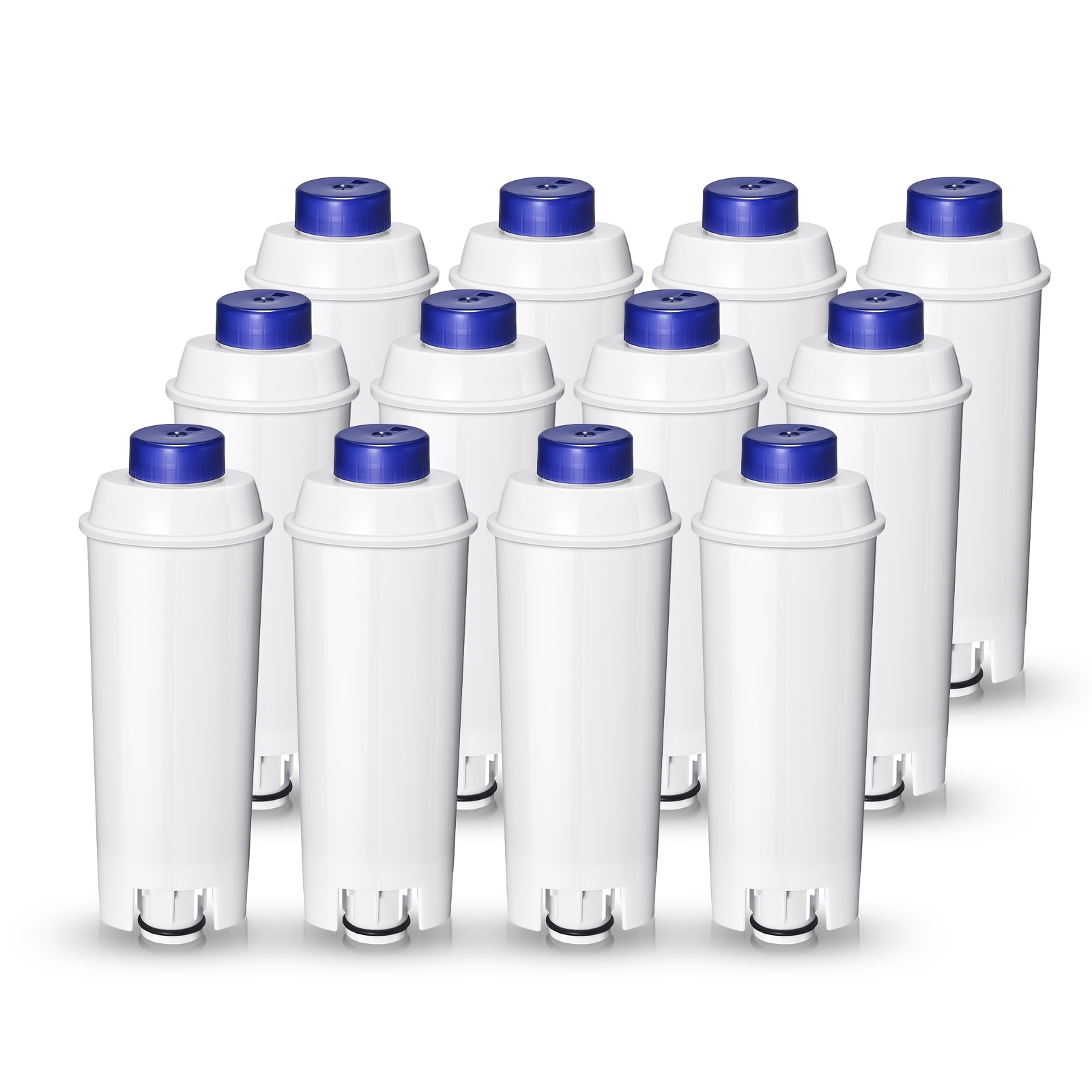 E-shop 6/12er Pack Kaffeemaschinen-Wasserfilter für DeLonghi , ECAM, , , , EC, BC Serie, DLSC002, SER3017 & 5513292811, Kompatibel mit Kaffee-