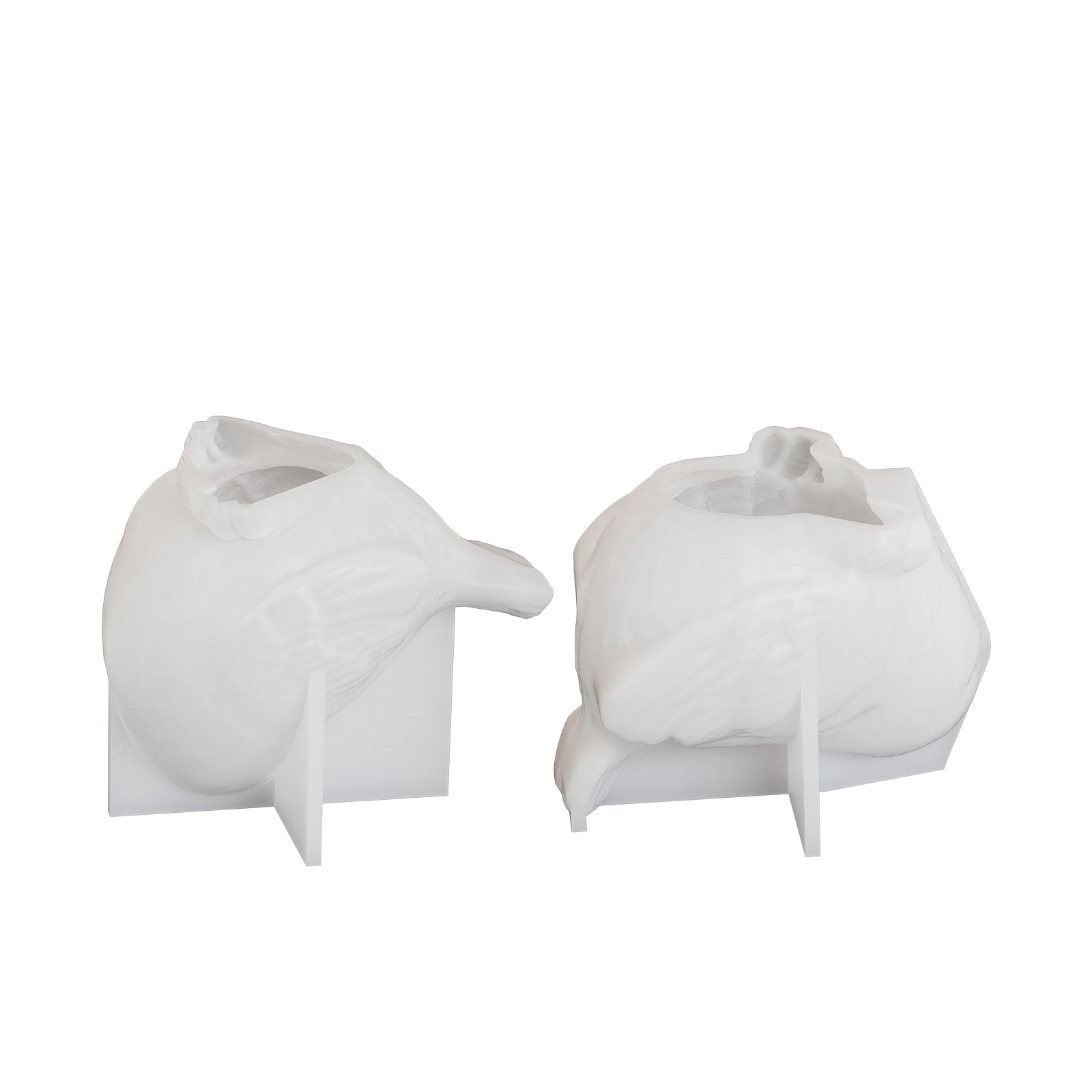 Image of 2pcs Silicone Mold For Bird Candles, Gypsum Mold For Bird Candles, And Mold For Bird Ornaments, Used For Making Candles, Resins, Candles, Handmade Wax Soap, Home Decoration, And Handicrafts