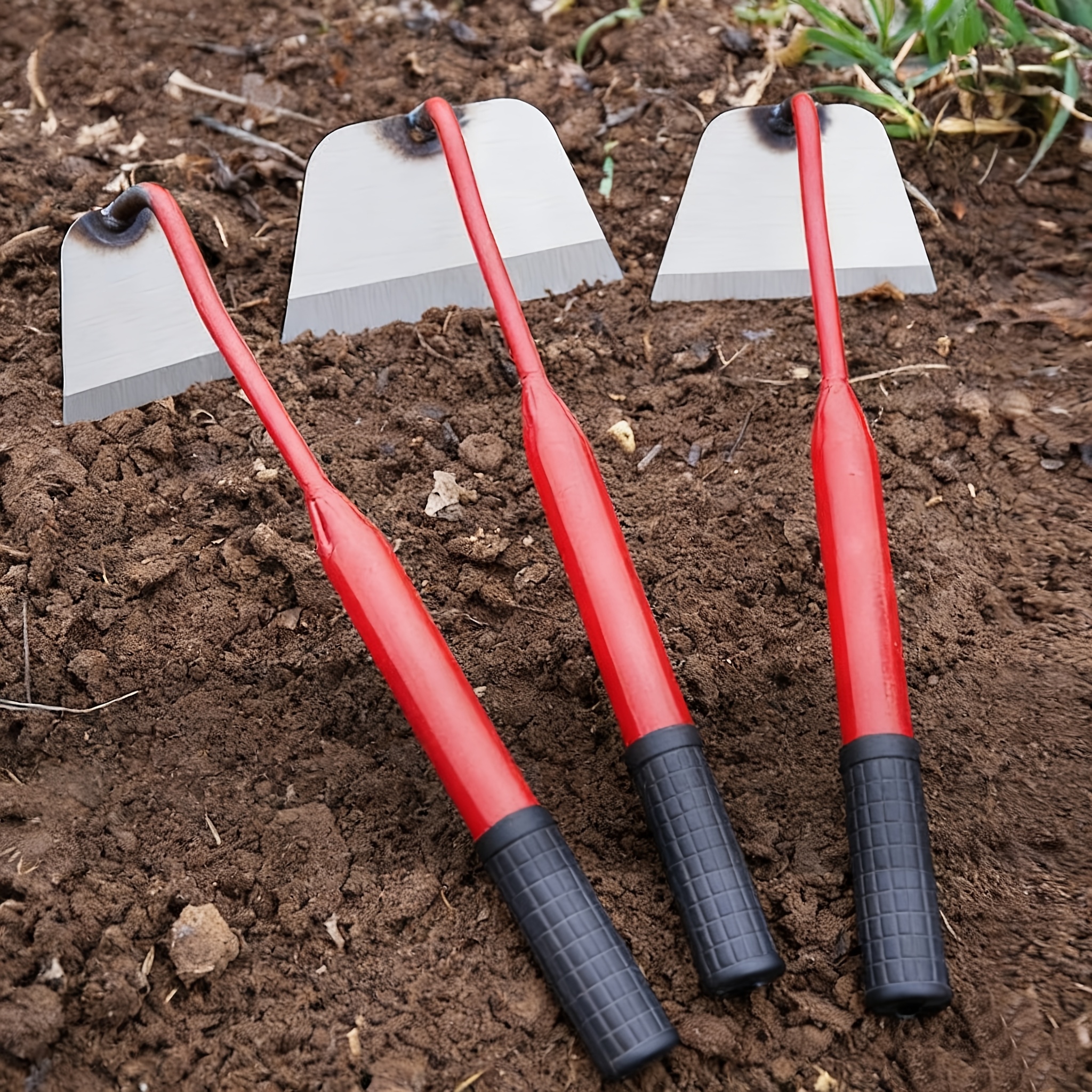 Gartenhacke 2-in-1 – 114 Cm, Verstellbarer Griff, 3-Zinken, Multifunktional Zum Jäten & Lockern (NICHT Für Harten Boden)