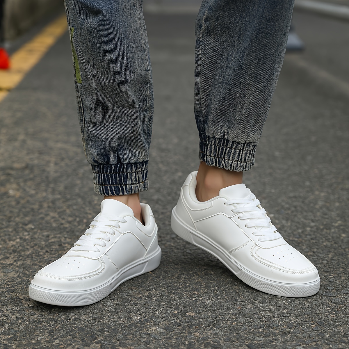 zapatos casuales hombre zapatillas deportivas unisex blancas