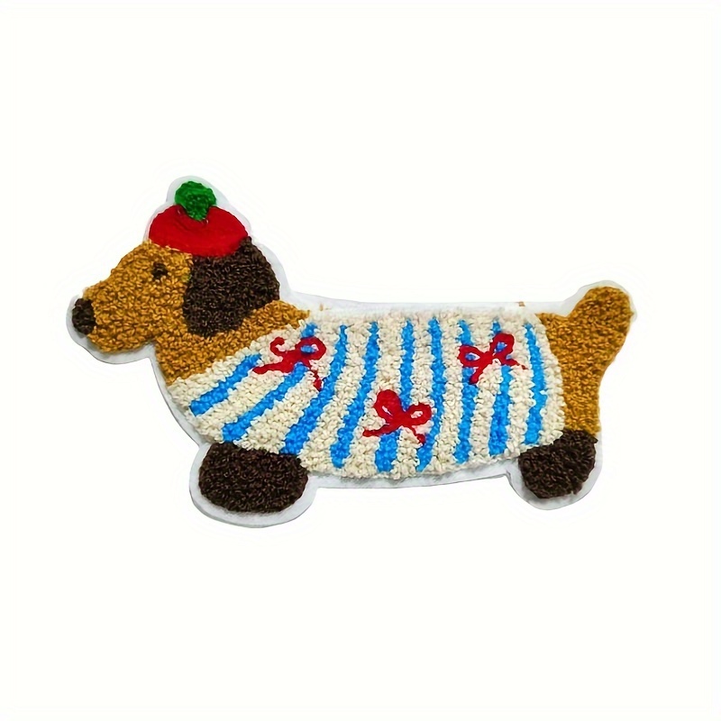 

Adorable Sausage Dog Embroidered Patch - Christmas Theme, Clothing & Gifts, In Ginger, Blue, White, Red, Clothing Decoration, Festival , Best For Christmas