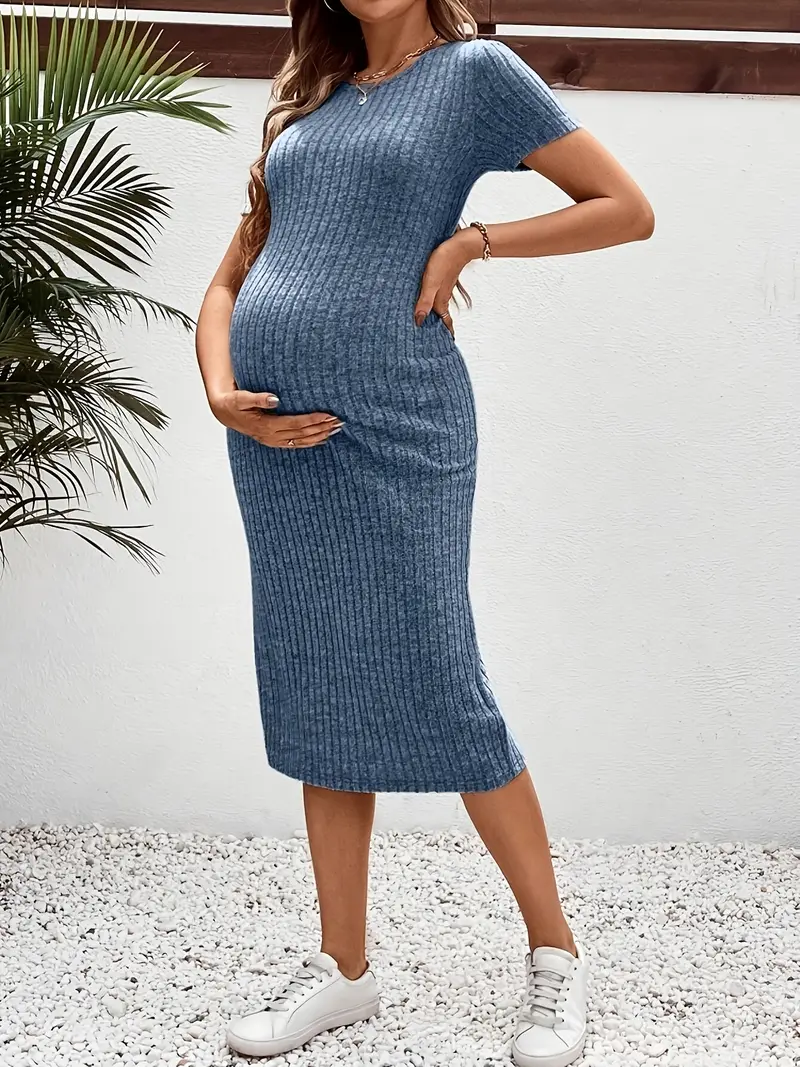 maternity dress casual Kilaqueen Fall Puff Short Sleeve V Neck Floral Print Pregnancy Dresses Boho Comfy Loose Fit Maternity Dress for Photoshoot This stunning maternity dress New Summer Casual Maternity Dress