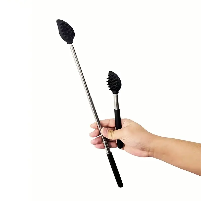 1pc extendable back scratcher silicone telescopic massager for back neck head beard relaxation scraper tool ideal valentines day gift for men women Product details 2
