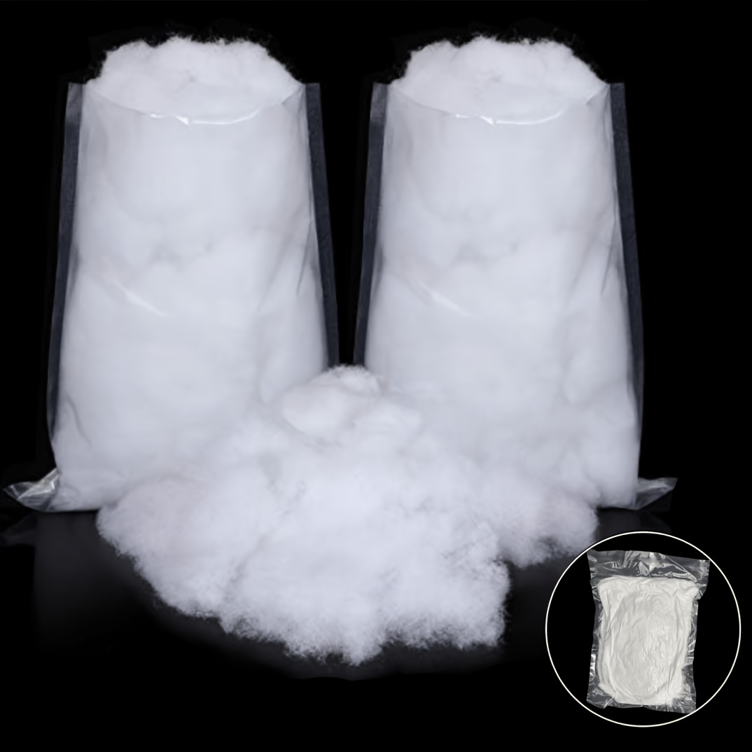 TEMU 2 Packs (suitable For Winter/christmas) Artificial Snow Snow Filler - Fine Microfiber Fluffy Snow Fibers For Window Displays, Tabletop ,