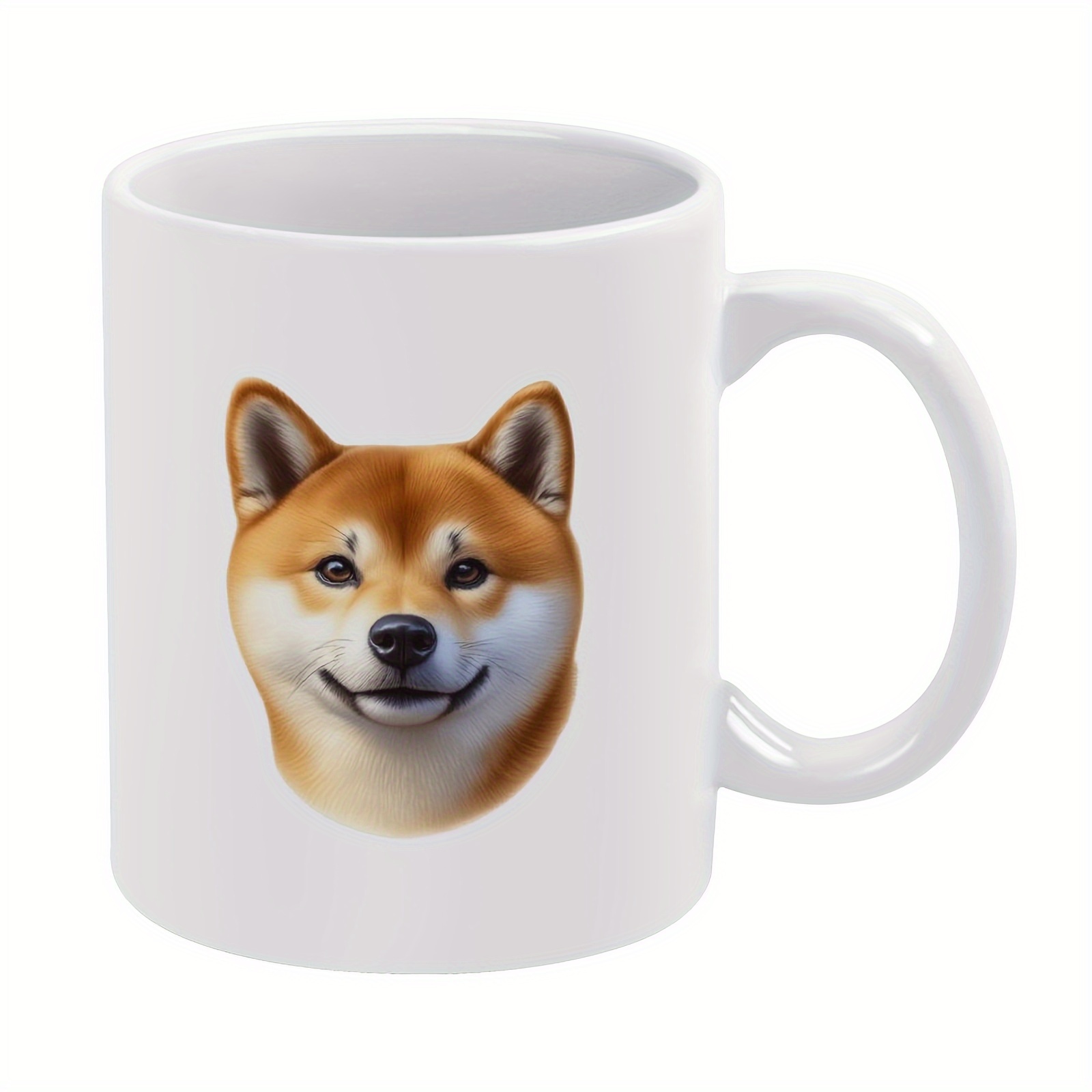 

1pc 11oz Mug, Coffee Mug, Shiba Inu, Gift For Friends, Sisters, Coffee Drinker, Owner, Ceramic Cup, Christmas Gift