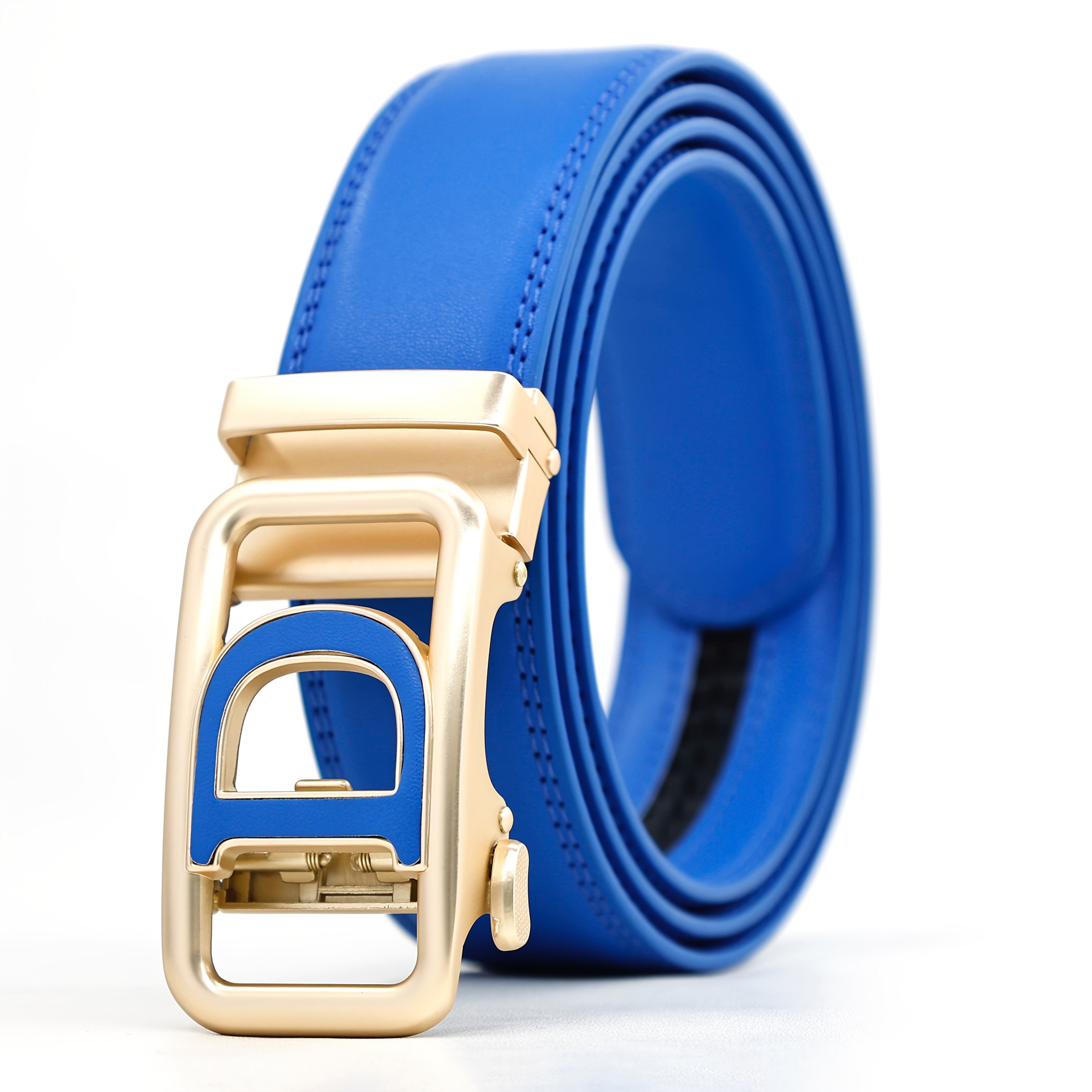 TEMU Men' - Luxury Business Auto - Lock Belt: Golden Hollow - Out Alloy D - , Exquisite Stitching. Luxury Texture, Top For Workplace Elites. Elevates