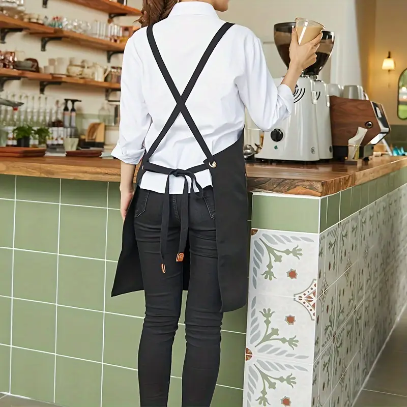 1 Pc Polyester Canvas Work Apron Multi Pocket Suitable