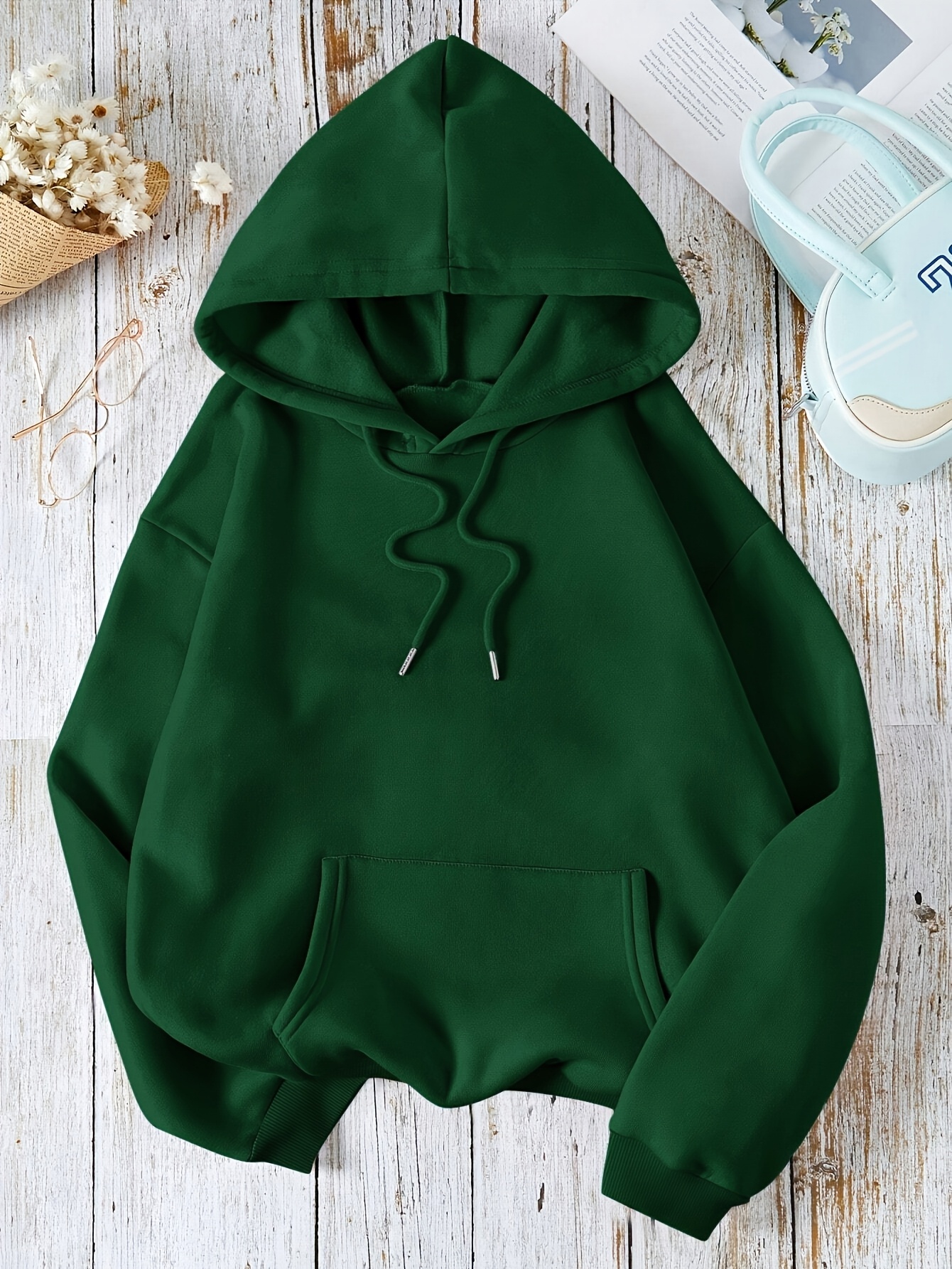Outfit Bottle Green Hoodie Women's Bottle Green Cupid