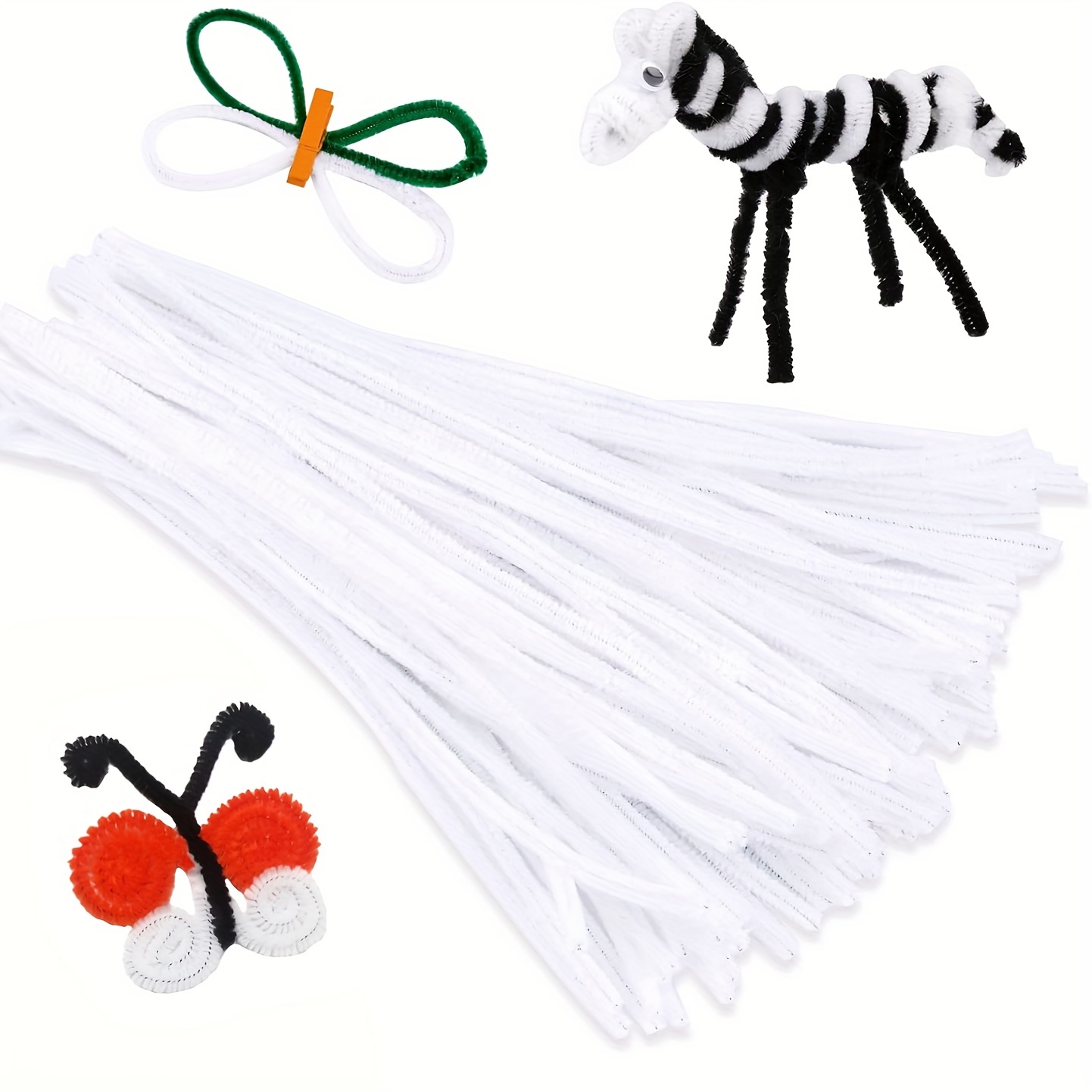 wutdgeg 300PCS pipe cleaners for craft, pipe cleaners, 30cm long, pipe