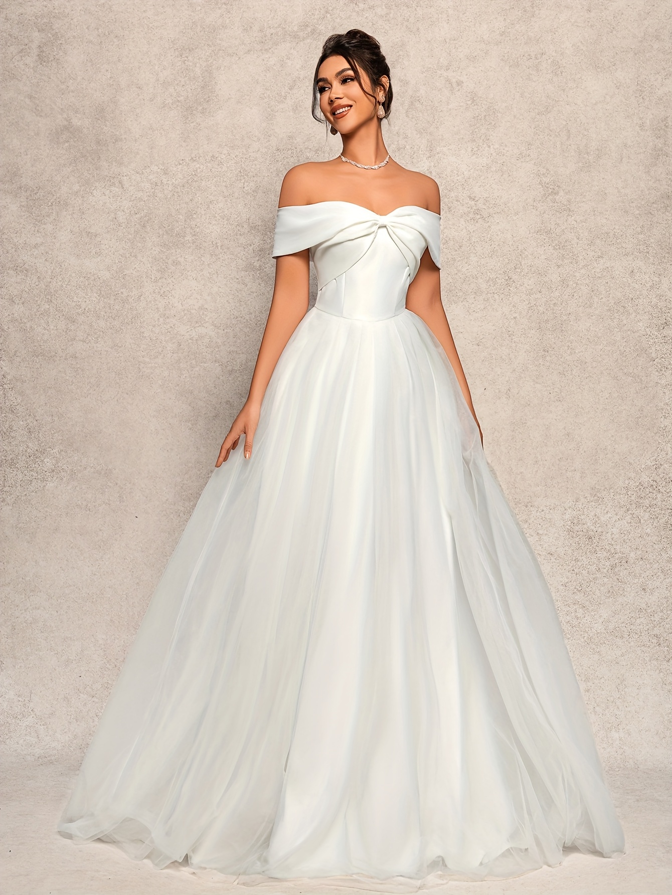 womens bow small trailing romantic wedding