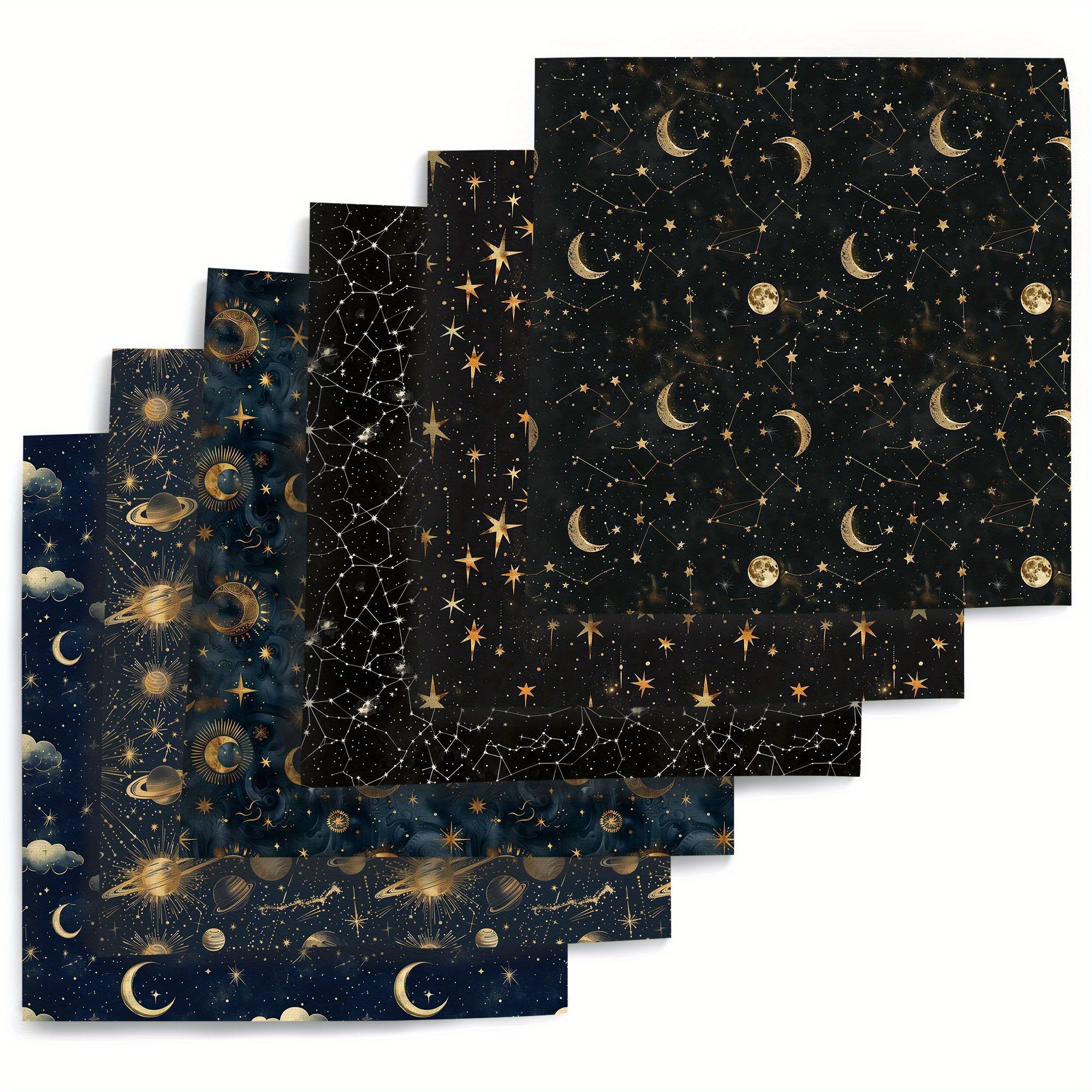 TEMU Confezione da 6 Pezzi di Tessuto Pre- Solare - in Poliestere 7.87x7.87 Pollici (20x20cm) con Stampe e per Lavoretti Fai-da-te, Patchwork,