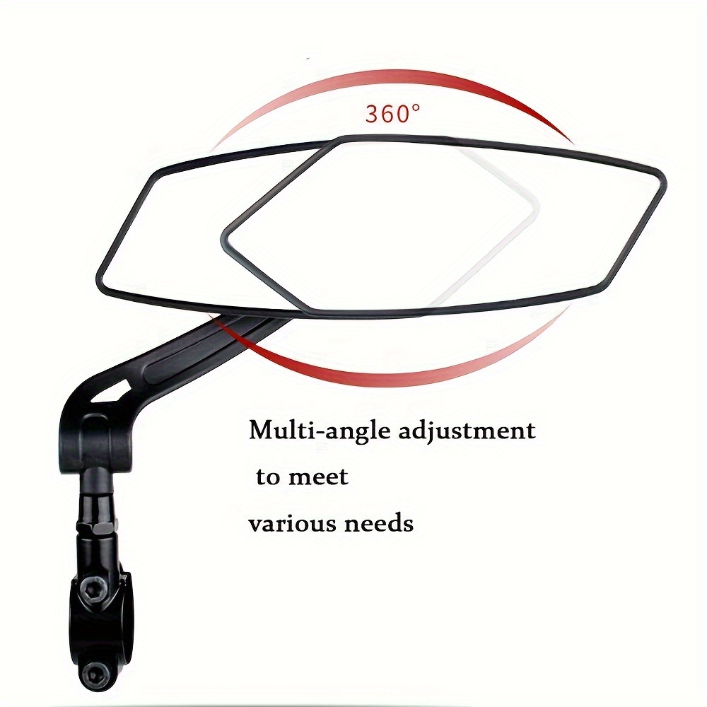 "glass Quality" Adjustable Wide Angle Bike Rearview Mirrors Temu