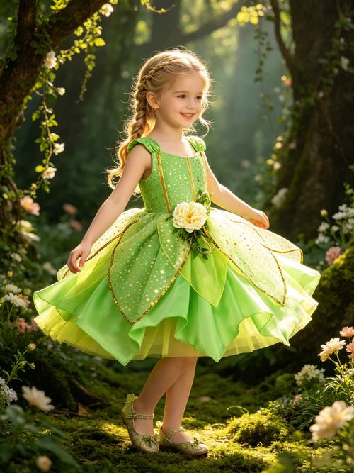 girls small green mesh gown dress childrens girls dress girls casual dress girls evening gown childrens girls wedding dress for friend birthday parties and other large scale events