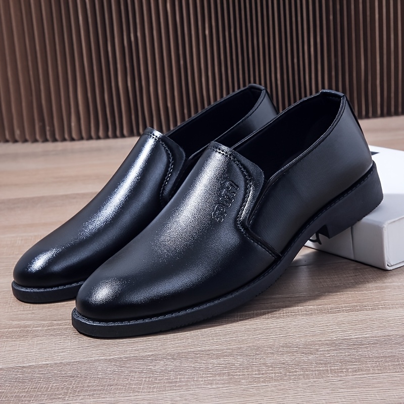 

Men's Loafers, Slip-on Dress Shoes, Mid Toe Business Casual Shoes For Daily & Party Wear, Footwear