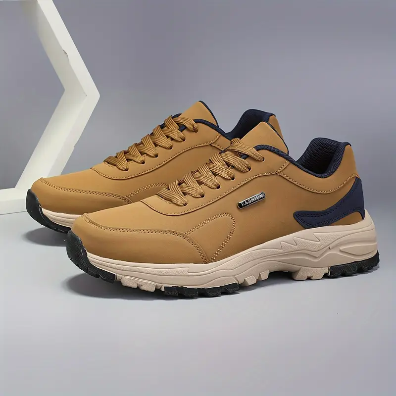 versatile outdoor hiking non slip lace up sneakers with trekking camping details 3