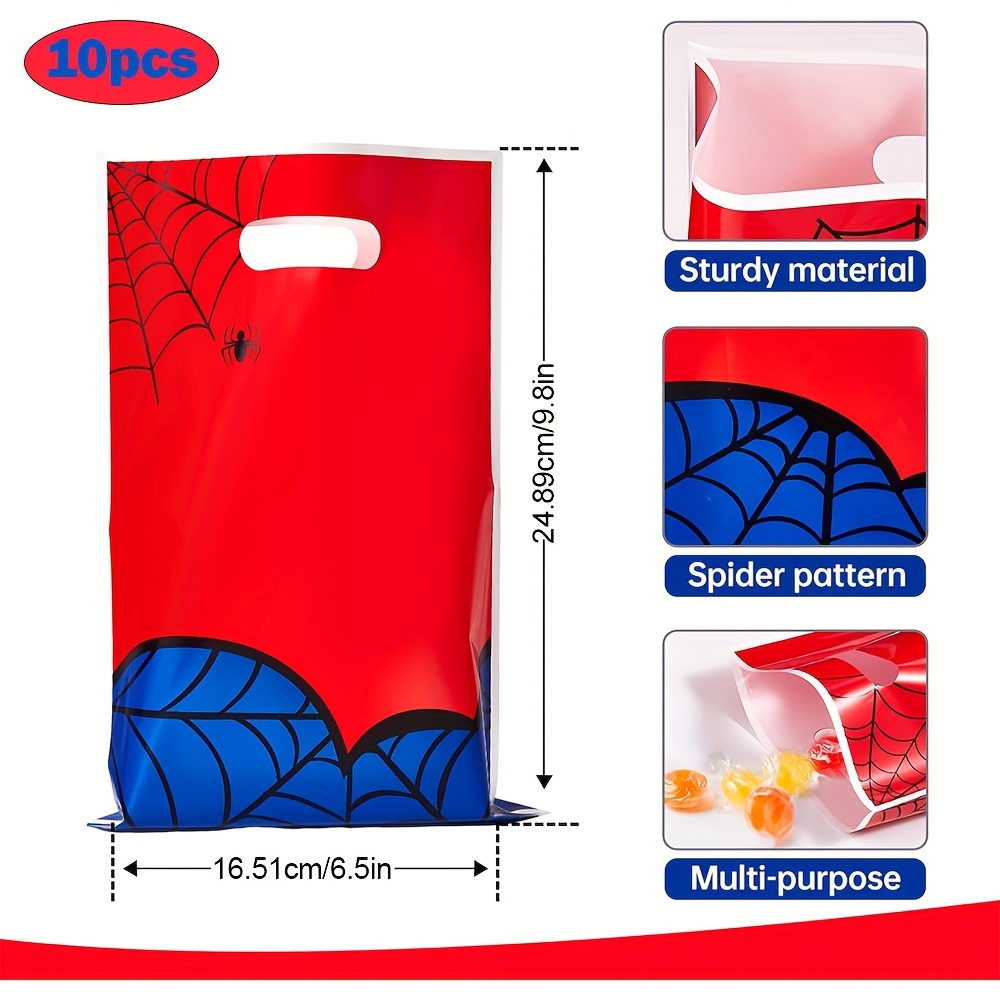 Image of 10pcs/20pcs/50pcs Goodie Bags Party Favors Bags With Handles For Birthday Party Theme Chiristmas Halloween Gift Bag Treat Bag