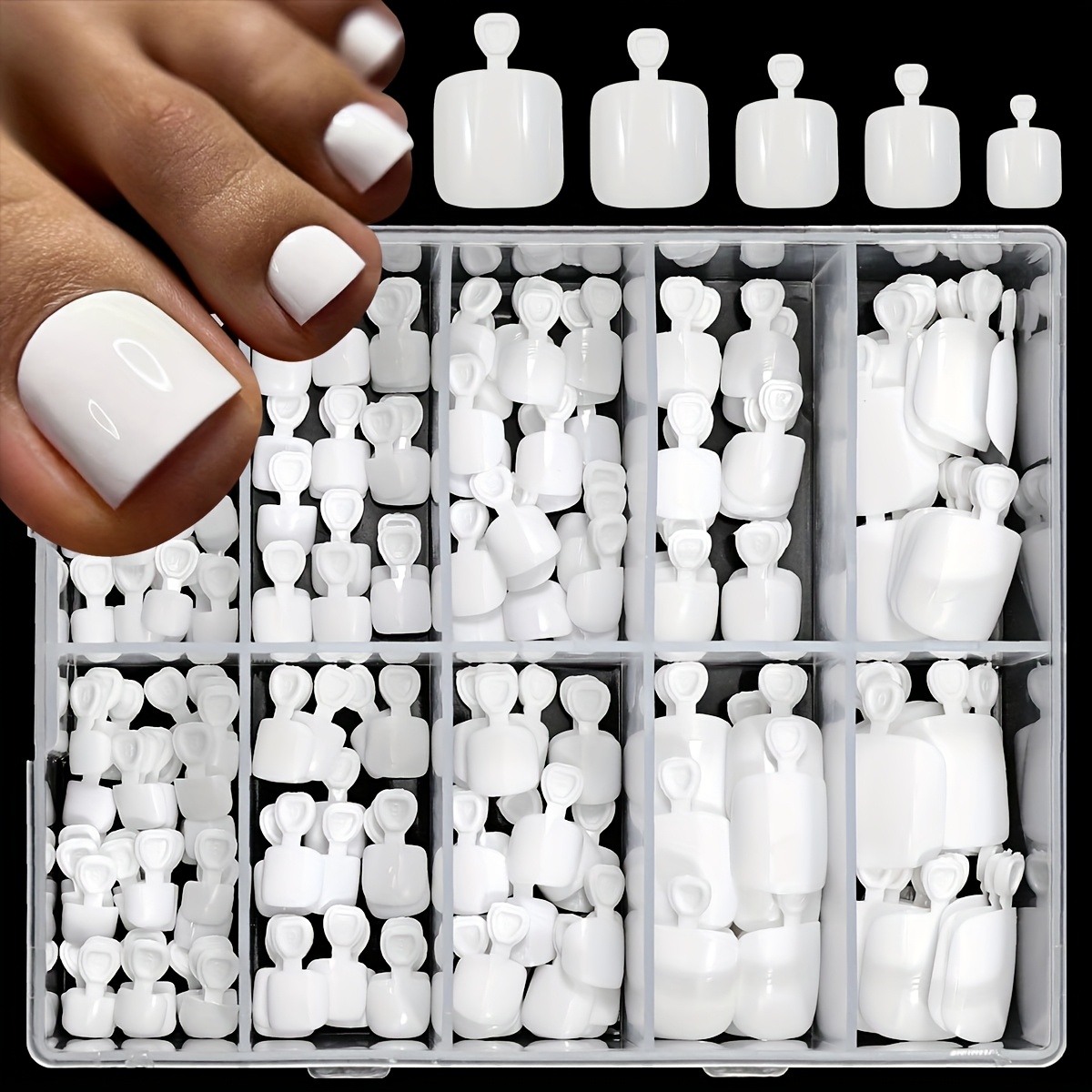 240 Faux Ongles Dorteils À Coller Beauty Health