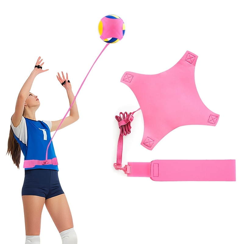 

1pc Volleyball Training Aid - Unisex Nylon & Spike Trainer With Strap, Adjustable Belt, & Ball Holder - Ideal For Beginners & Pros, Thanksgiving & Christmas Gifts