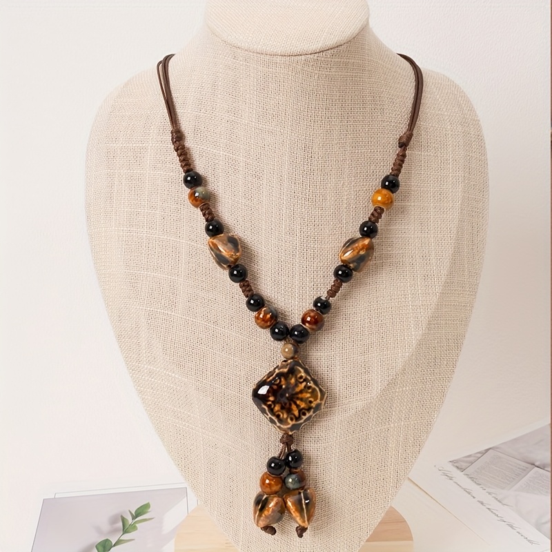 Long Bohemian Statement Necklaces 1pc Extra Long Bohemian Necklace Vintage  Temu South Africa