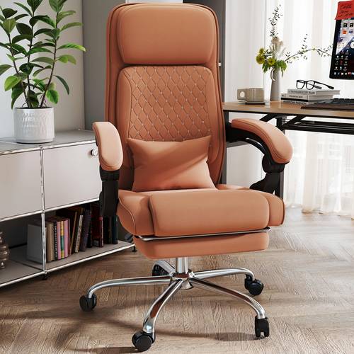 office chair big high back pu leather computer chair executive office chair with footrest ergonomic office chair home office desk chairs reclining chair with lumbar support