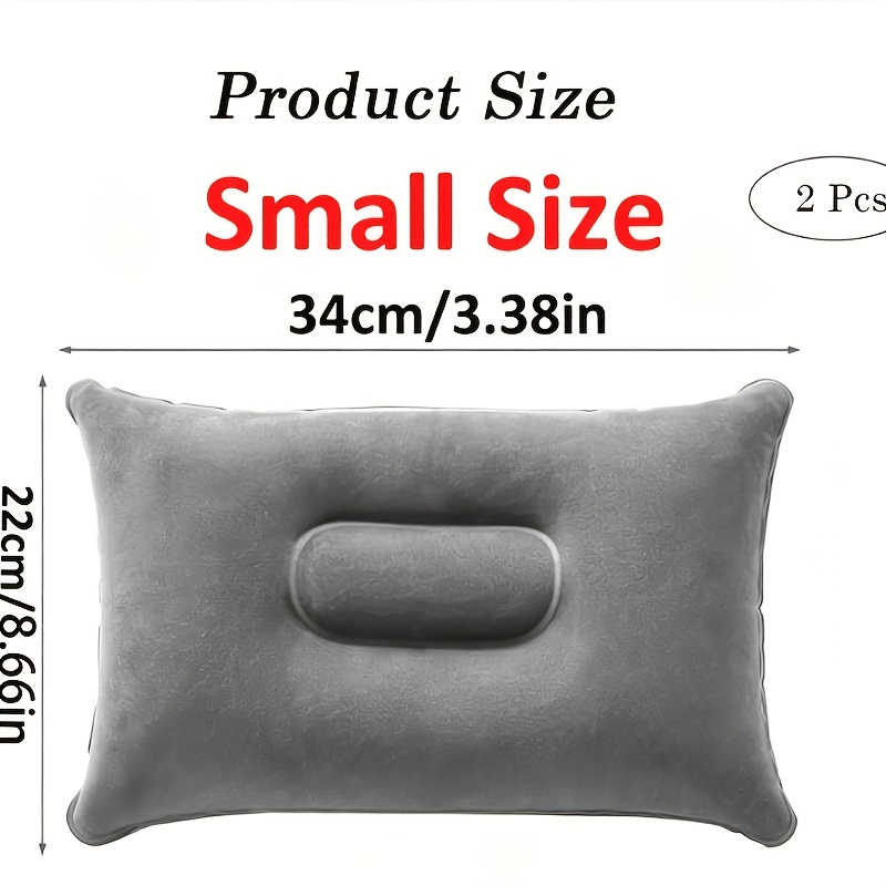 2 Inflatable Camping Pillows, Lightweight Travel Neck Pillow Set