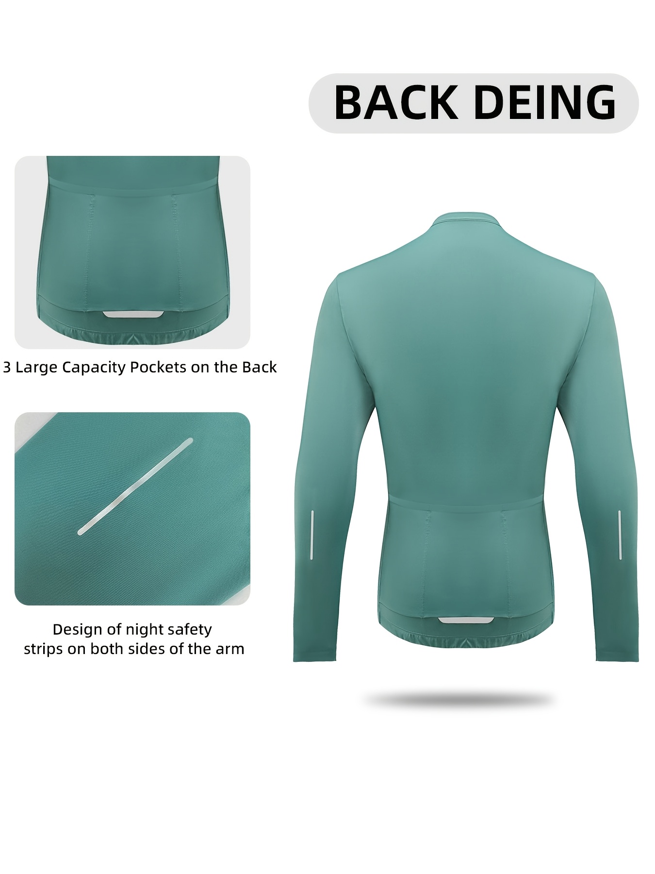 jersey ciclismo larga hombre transpirable Temu Ecuador