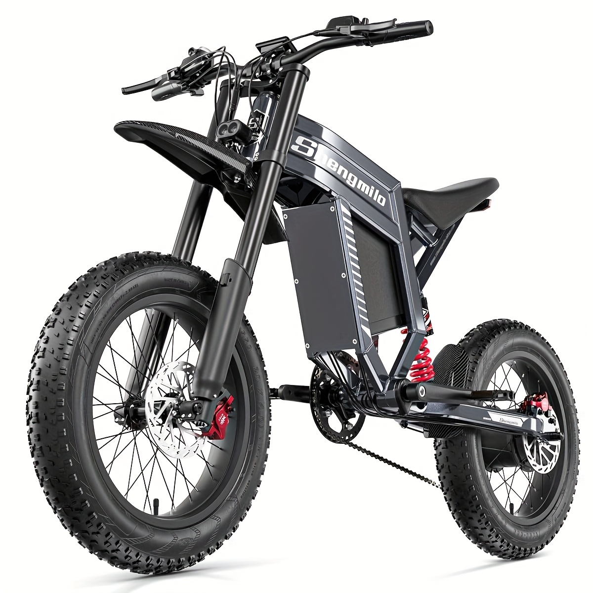 christmas gift   electric mountain bike 60 v 30 ah hydraulic     gears 20 x 4 0 wide tyre double shoulder shock absorber adult mountain electric motorcycle bike Product details 3