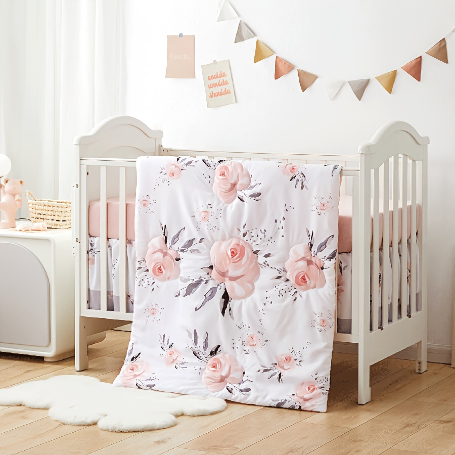 mini crib bedding for girls