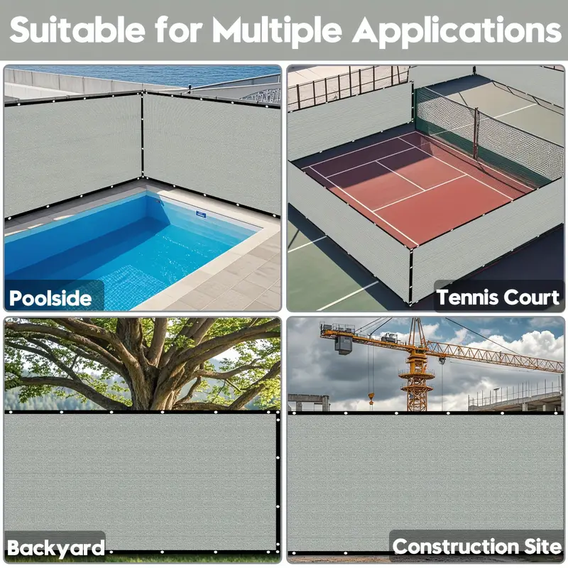 6 x 50 privacy screen outdoor backyard sunshade windshield fence privacy fence screen outdoor windscreen covered privacy screen suitable for backyard zip tie included details 13