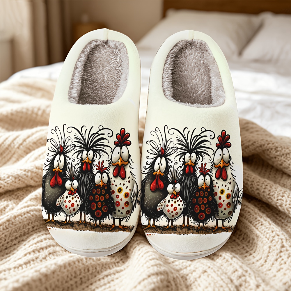 TEMU Men's Women's Home Slippers, Skin-friendly Breathable Comfortable Warm, Gift Elegant French Indoor Outdoor Thick Sole Couple Style Slippers,
