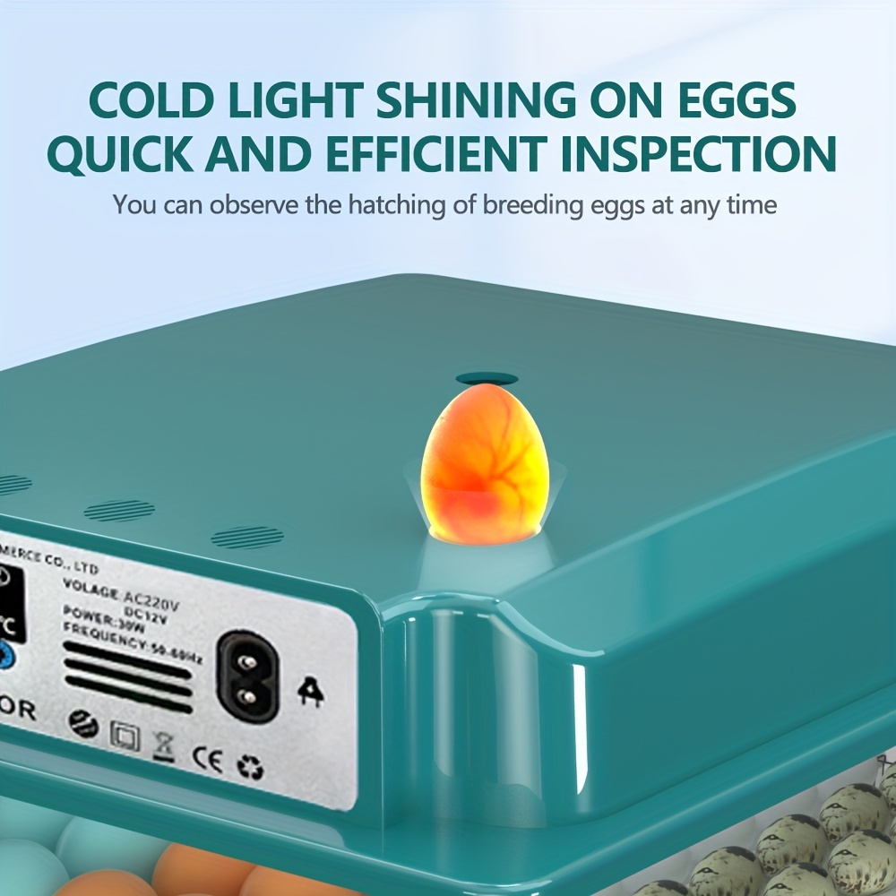 1pc 36pcs egg fully automatic incubator with automatic water replenishment automatic temperature control automatic flipping eggs cold lighting eggs function can be adjusted according to the size of the egg tray details 6