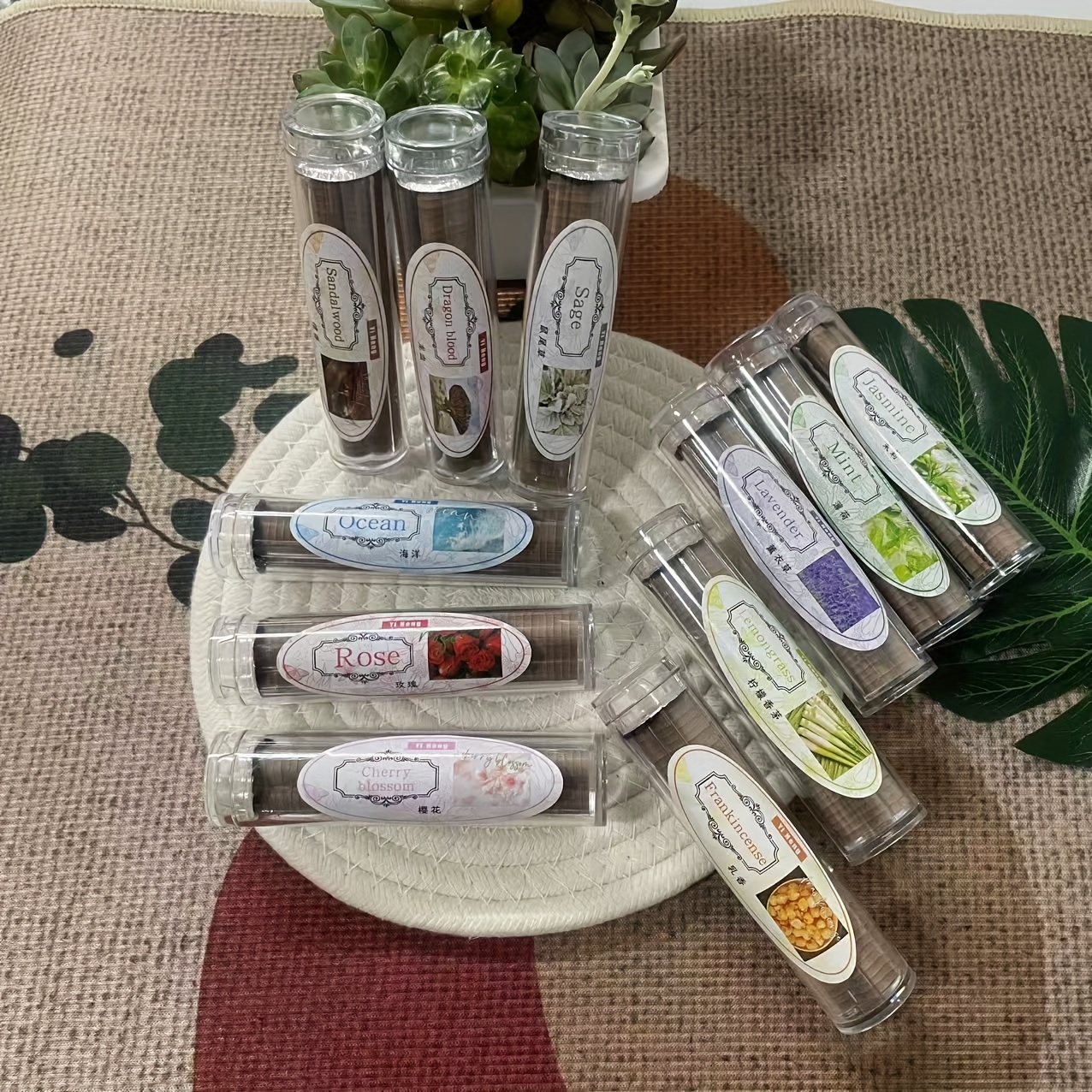 11 tipuri de tămâi în formă de nor floral, aproximativ 42 bucăți/can, tămâi artiziali - , mintă de vară, salcie, , deodorizare pentru birou și club, purificarea aerului în baie Detaliile articolului 1