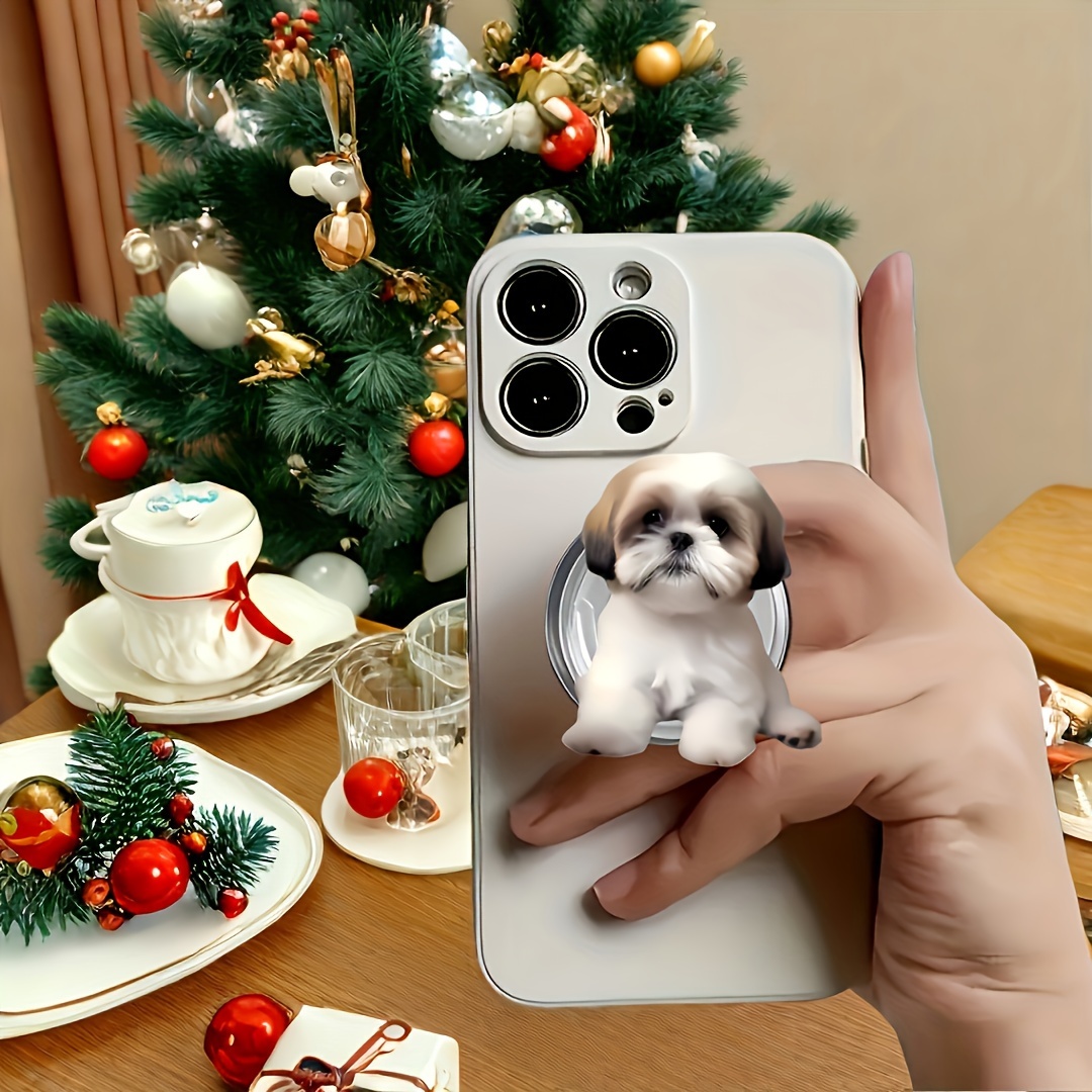 

1pc Shih Tzu Dog Phone Stand, , Portable Bedside Stand, For