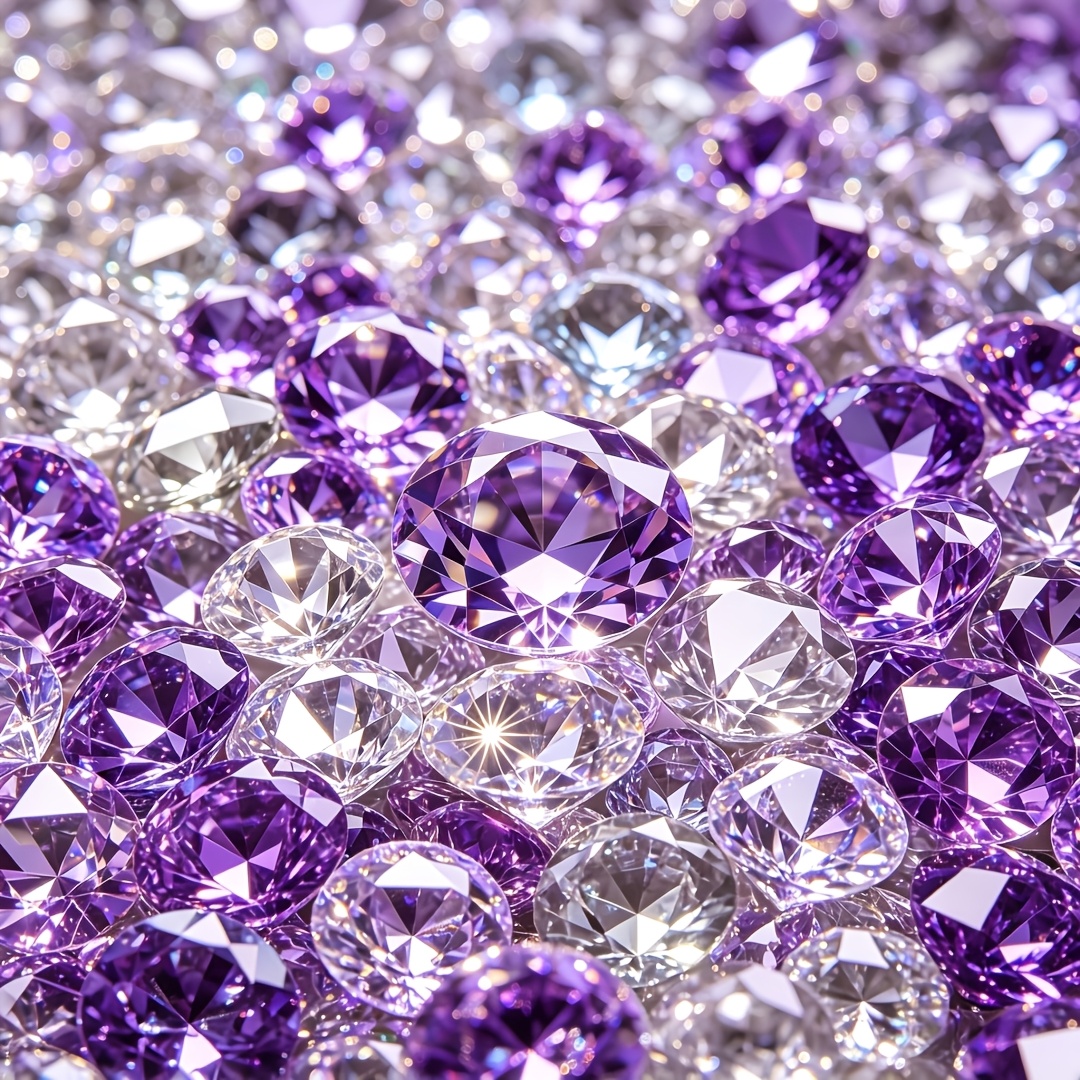 TEMU 1554 pièces de remplissage de vase et - Décoration de artificiels transparents et violets, remplissage de vase polyvalent pour mariage, Noël,