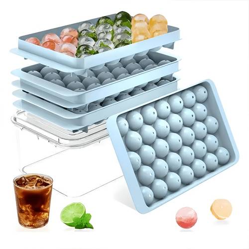 home ice tray set with lid home ice maker popular ice maker with ice scoop lid and container spherical ice cubes for chilling roostertails tea coffee