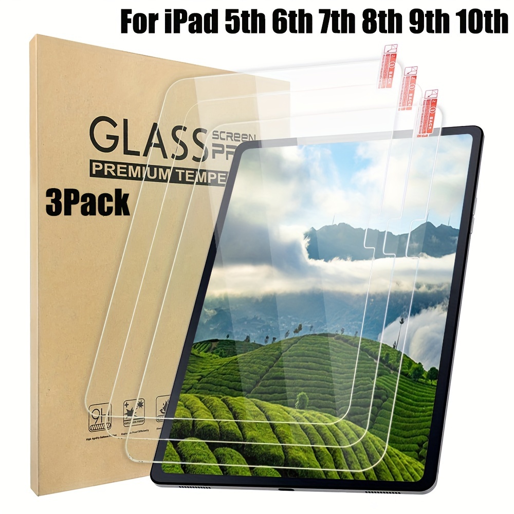 

For Ipad 10th Generation 10.9-inch 2022 Tempered Glass Screen Protector For Ipad 5th, 6th, 7th, 8th, 9th, 10th Generation Tablet Anti-scratch Transparent Protective Film For Ipad 9...9