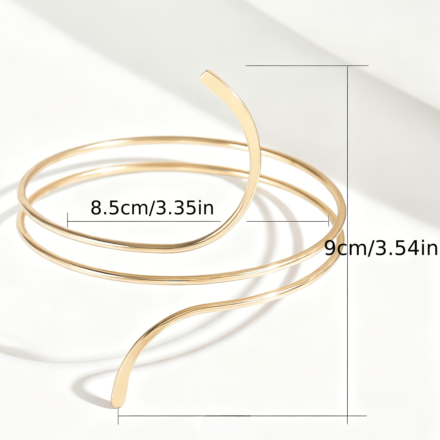 6pc Assorted Golden Open Bangle Bracelet Set